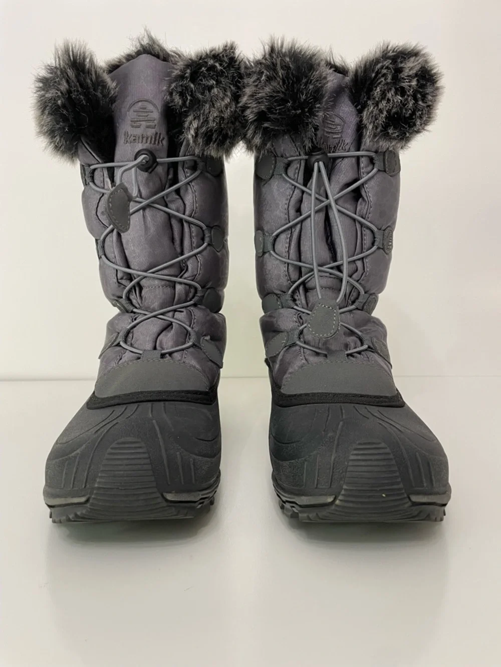Kamik Women's Momentum Gray Winter Snow Boots, size 10